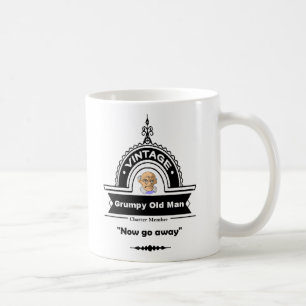 Caneca De Café Grumpy Old Man Club Divertido "Over the Hill"