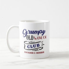 Caneca De Café Grumpy Old Woman Club Funny