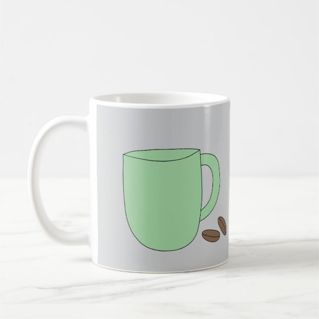 Caneca De Café Grüne Kaffeetasse (Esquerda)