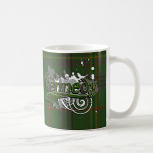 Caneca De Café Grunge do Tartan de Kennedy