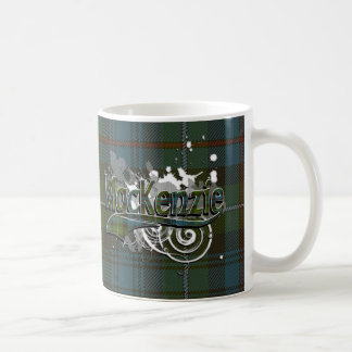 Caneca De Café Grunge do Tartan de MacKenzie