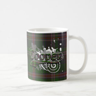 Caneca De Café Grunge do Tartan do tanoeiro