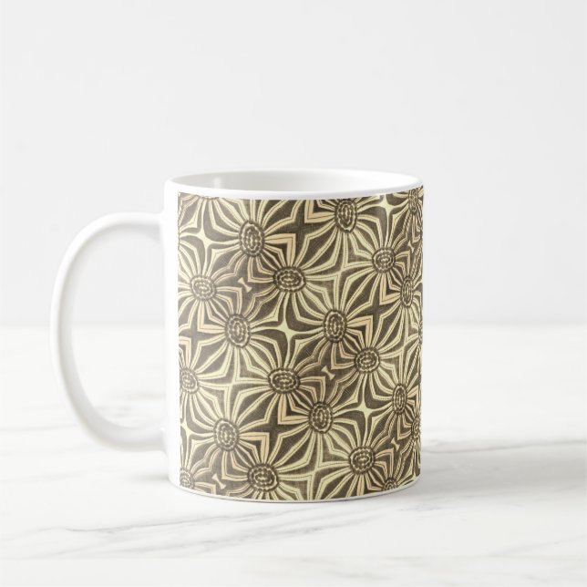 Caneca De Café Grunge floral geométrico | por StellaSays (Esquerda)