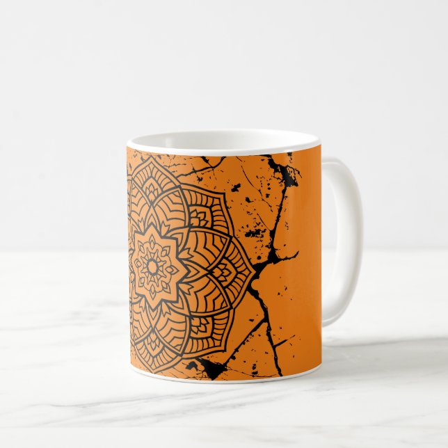Caneca De Café Grunge Mandalas Mug (Frente Esquerda)