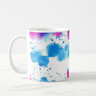Caneca De Café Grunge Mantém Textura De Aquarela