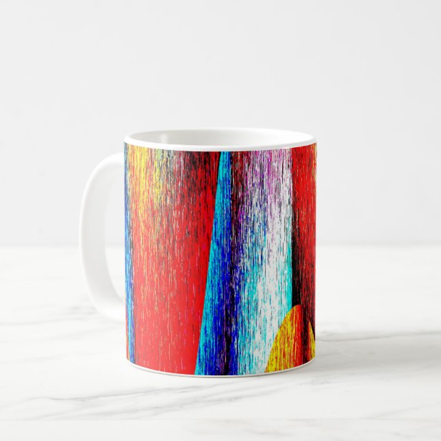 Caneca De Café Grunge Rainbow (Frente Esquerda)