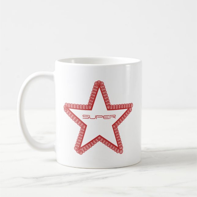 Caneca De Café Grunge Superstar Mug, Vermelho (Esquerda)