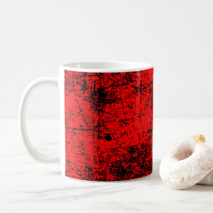 Caneca De Café Grunge Vermelho