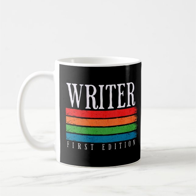 Caneca De Café Grunge Writer First Edition (Esquerda)