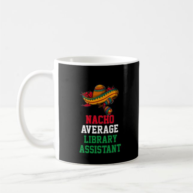 Caneca De Café Grupo Assistente de Biblioteca Média Nacho (Esquerda)