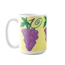 Grupo da uva em amarelo pálido