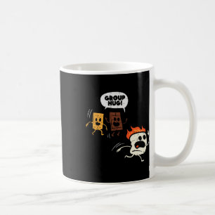 Caneca De Café Grupo de Acampamento Abraço Smores Funny Marshmall