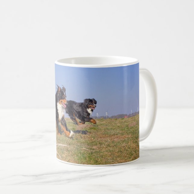 Caneca De Café grupo de cães da montanha bernese segundo (Frente Esquerda)