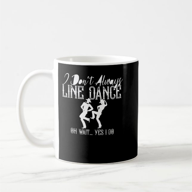 Caneca De Café Grupo de Dança de Linha Dançando Dançarino Dançari (Esquerda)