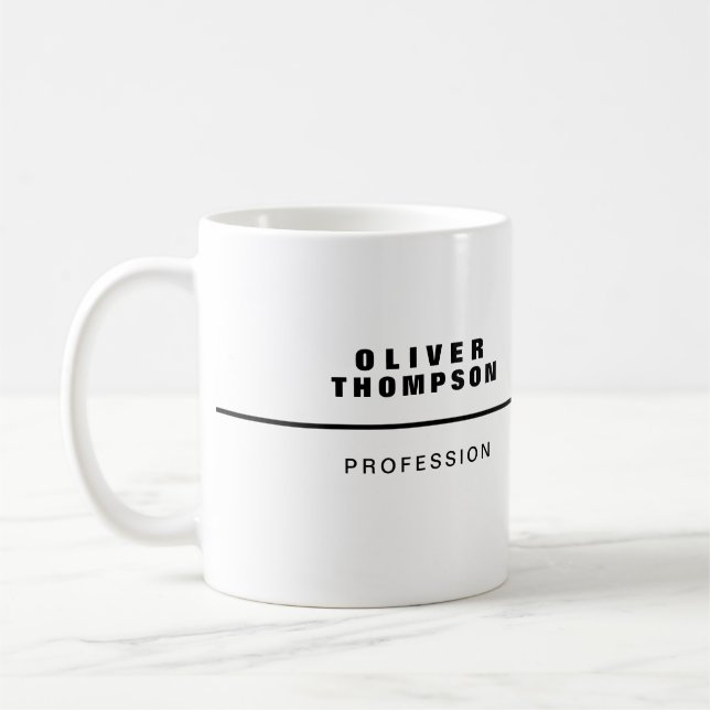 Caneca De Café Grupo de Trabalho com Nome (Esquerda)