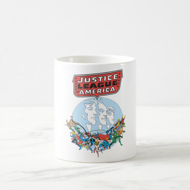 Caneca De Café Grupo Liga da Justiça da América (Centro)