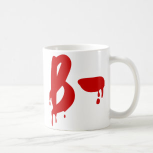 Caneca De Café Grupo Sanguíneo B- Negativo #Hospital do Horror