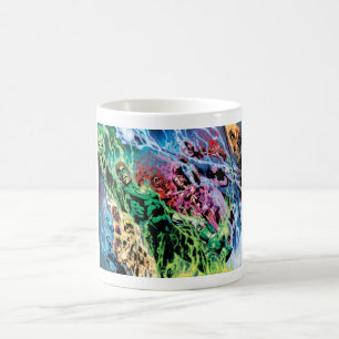 Caneca De Café Grupo verde da lanterna - cor