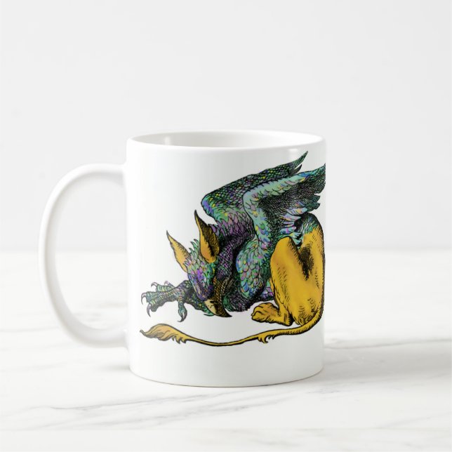 Caneca De Café Gryphon - azul: (Esquerda)