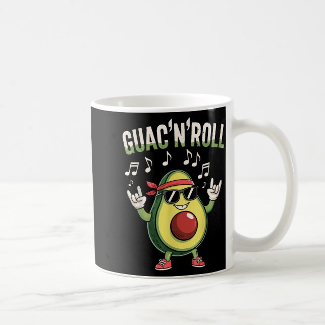 Caneca De Café Guac'n'roll abacate rock  (Direita)