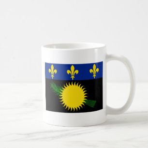 Caneca De Café Guadeloupe Flag GP