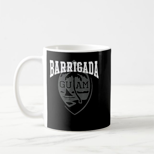 Caneca De Café Guam Barrigada Guam Seal Chamorro Oferece Guamania (Esquerda)