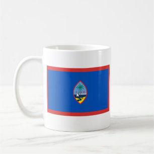 Caneca De Café Guam Flag ~ Map Mug