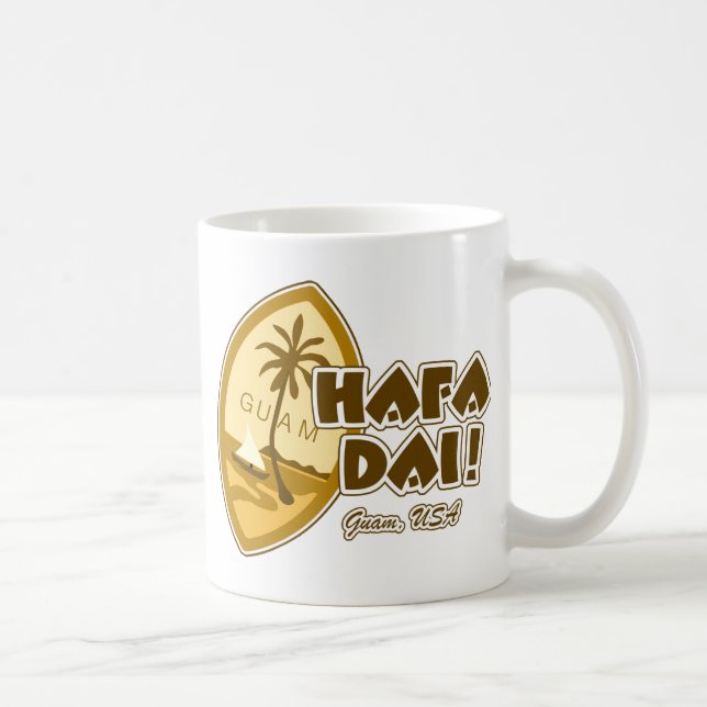 Caneca De Café Guam Hafa Dai (Direita)