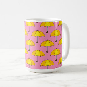 Caneca De Café Guarda-chuva Amarelo