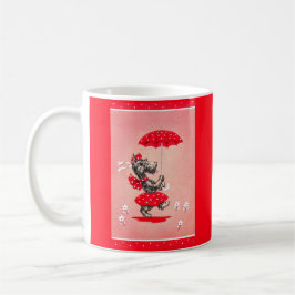 Caneca De Café Guarda-chuva de carregando da senhora escocesa