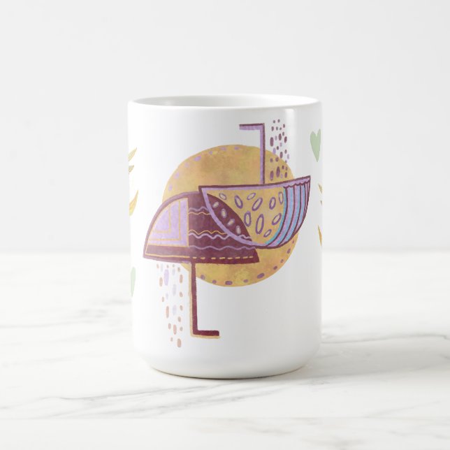 Caneca De Café Guarda-chuva de outono (Centro)