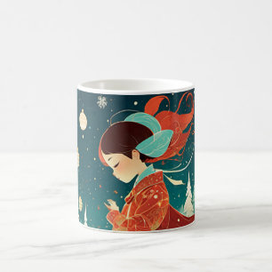 Caneca De Café Guarda de Anjo de Natal