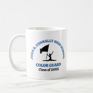 Caneca De Café Guarda de Cores Personalizada da Escola de Ensino