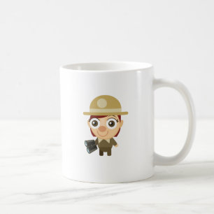 Caneca De Café Guarda florestal fêmea - meu parque da conservaç