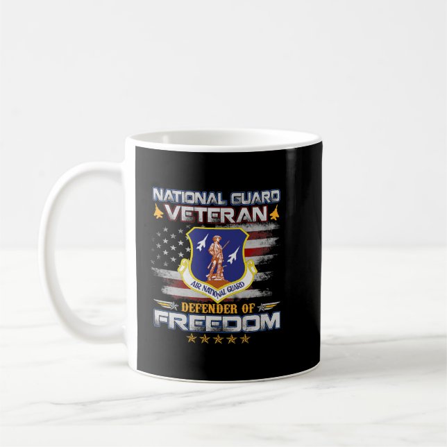 Caneca De Café Guarda Nacional Veterana Americana do Exército Ame (Esquerda)