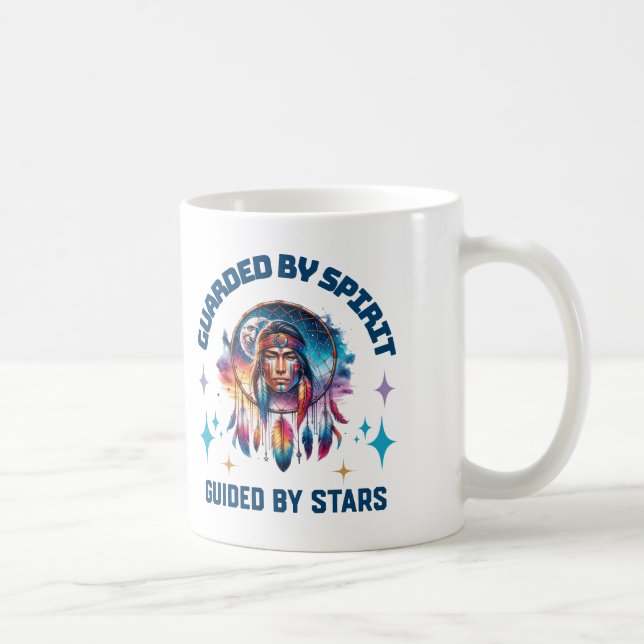 Caneca De Café Guardada pelo Espírito, Guiada por Estrelas (Direita)