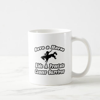 Caneca De Café Guardar Cavalo, Andar Sobrevivente de câncer de Pr