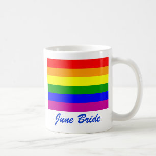 Caneca De Café Guardar Data/Casamento Arco-Íris/Orgulho gay