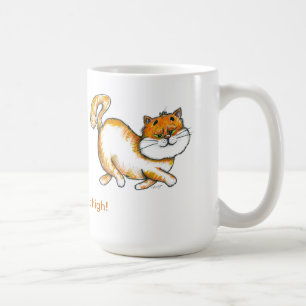 Caneca De Café Guardare-o copo de café real alto do gato