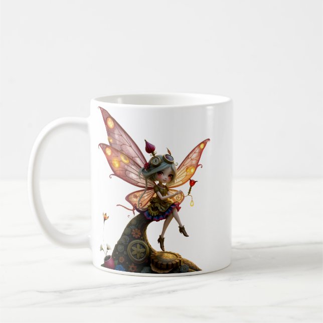 Caneca De Café Guardiã Enluarada da Luz Mecânica. (Esquerda)