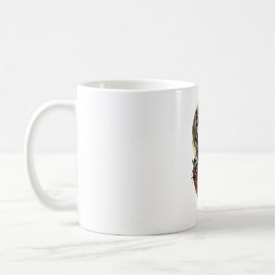 Caneca De Café Guardiã Lunar da Lua do Lobo Ela da Lua do Lobo