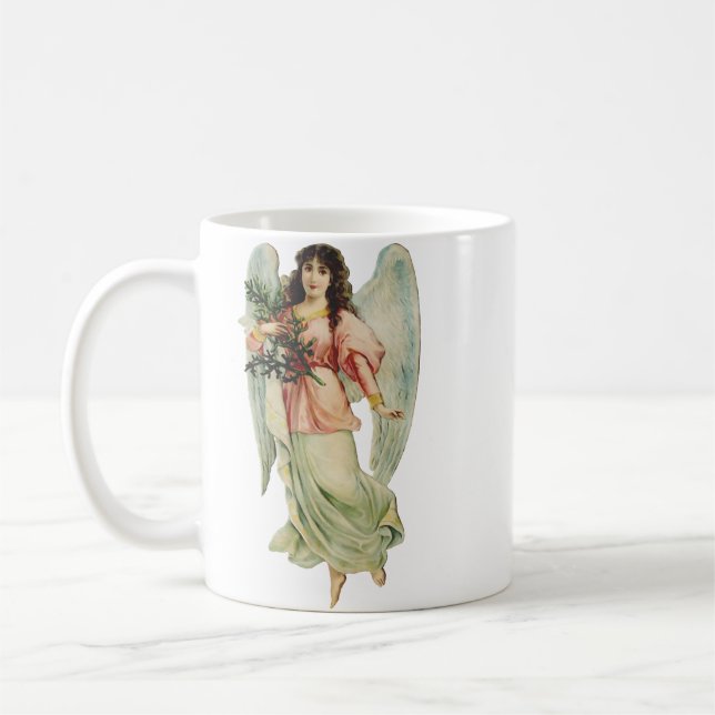 Caneca De Café Guardian Angel Divine Watchfulness & Grace Art (Esquerda)