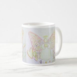 Caneca De Café Guardian Angel of Hearts Art Custom Coffee Cup
