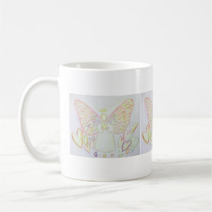 Caneca De Café Guardian Angel of Hearts Art Custom Coffee Mugs