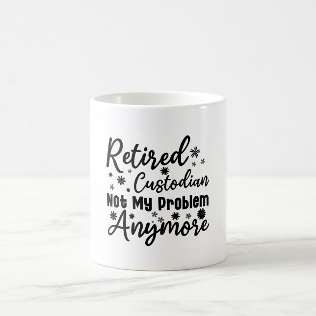 Caneca De Café Guardião aposentado não é mais meu problema (Centro)