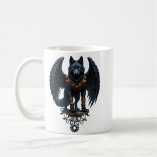 Caneca De Café Guardião da Lua – O Lobo de Asa Preta
