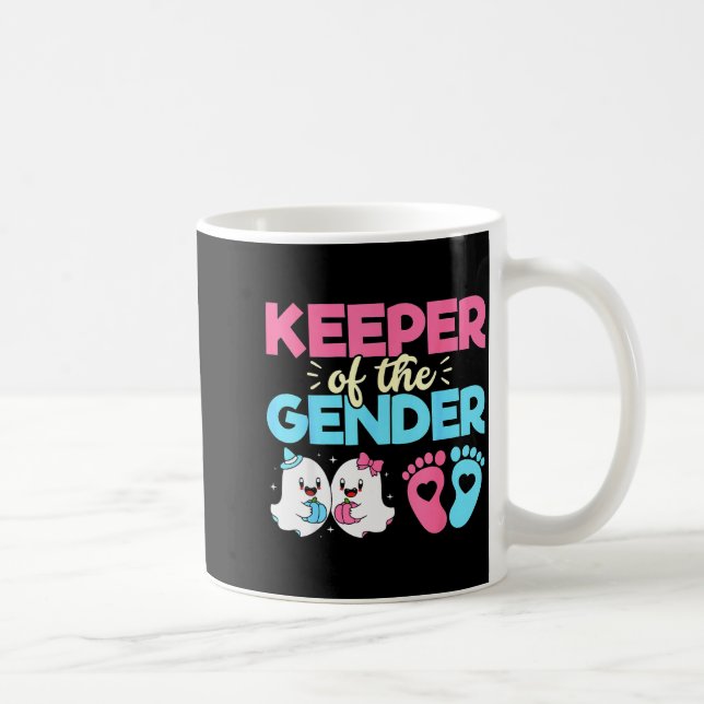 Caneca De Café Guardião Do Gênero Abóbora Halloween Bebê Gênero (Direita)