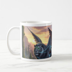 Caneca De Café Guardião do Reino: O Guerreiro Alado