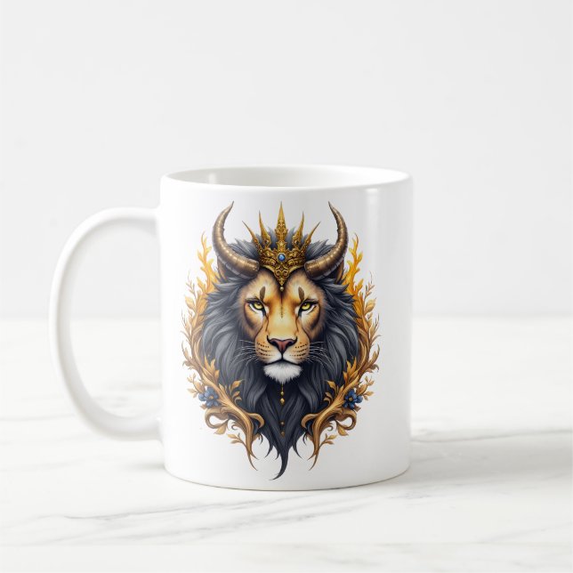 Caneca De Café Guardiões ao Luar – Leão Cósmico. (Esquerda)