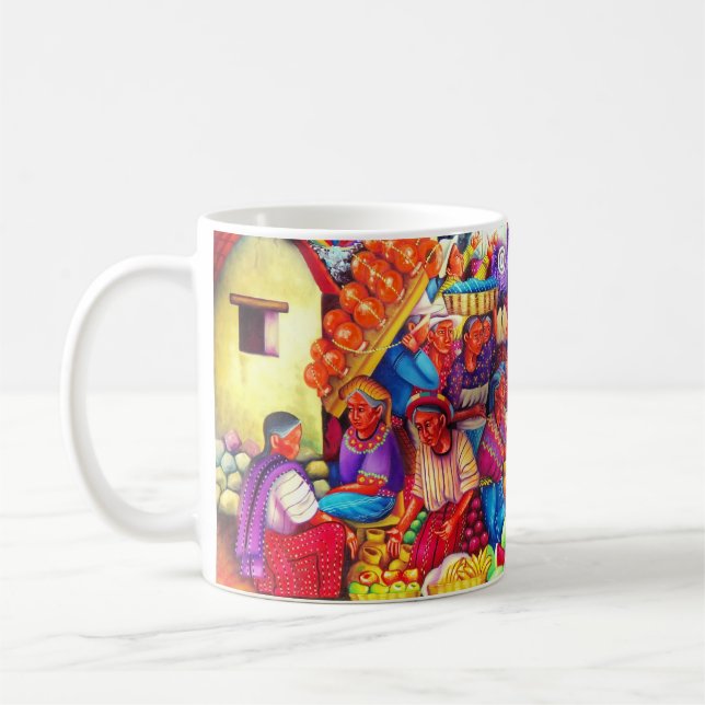 Caneca De Café Guatemala Art Mug (Esquerda)